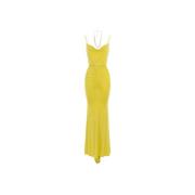 Elisabetta Franchi Maxi Dresses Yellow, Dam