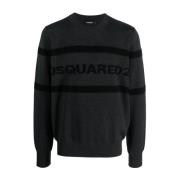 Dsquared2 Round-neck Knitwear Multicolor, Herr