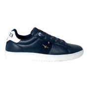 Aeronautica Militare Klassiska Blå Låga Top Sneakers Blue, Herr