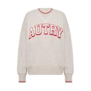 Autry Logo Crewneck Sweatshirt Gray, Dam