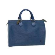 Louis Vuitton Vintage Pre-owned Laeder handvskor Blue, Dam