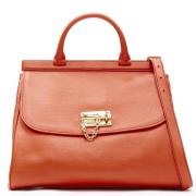 Dolce & Gabbana Pre-owned Pre-owned Laeder handvskor Orange, Dam