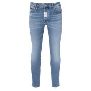 Philipp Plein Skinny Fit Koboltblå Jeans Blue, Herr