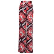 Valentino Wide Trousers Multicolor, Dam