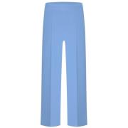 Cambio Straight Trousers Blue, Dam