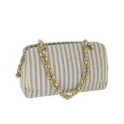 Chanel Vintage Pre-owned Canvas chanel-vskor Blue, Dam