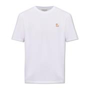 Maison Kitsuné T-shirt med logotyp White, Herr