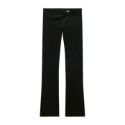 Courrèges Wide Trousers Black, Dam