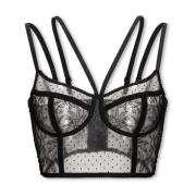 Dolce & Gabbana Spets bustier Black, Dam