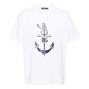 Dolce & Gabbana Vita T-shirts och Polos White, Herr