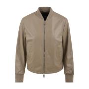 add Leather Jackets Beige, Dam