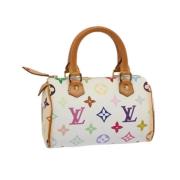 Louis Vuitton Vintage Pre-owned Canvas handvskor White, Dam