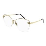 Cartier Guld Transparent Ct0345O Glasögon Yellow, Unisex