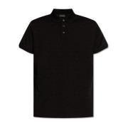 Emporio Armani Monogrammärkt polotröja Black, Herr