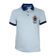 Aeronautica Militare Herr Jacquard Krage Pique Polo Blue, Herr