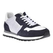 Baldinini Sneaker in blue suede Blue, Herr