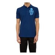 Philipp Plein Polo Shirts Blue, Herr