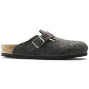 Birkenstock Wool Regular Anthracite Mules Gray, Herr