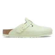 Birkenstock Boston Regular Faded Lime Sandaler Green, Dam