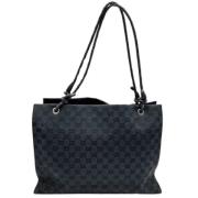 Gucci Vintage Pre-owned Canvas totevskor Black, Dam