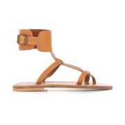 K.jacques Flat Sandals Brown, Dam