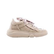 Attilio Giusti Beige Läder Sneaker Ruth Beige, Dam