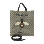 Gucci Vintage Pre-owned Canvas gucci-vskor Beige, Dam