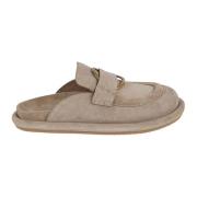 Moncler Mules Beige, Dam