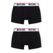 Moschino Boxershorts tvåpack Black, Herr