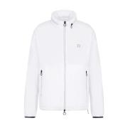 Armani Exchange Vit vindtät jacka med avtagbar huva White, Herr