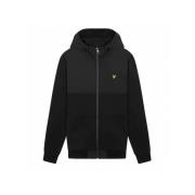 Lyle & Scott Zip-Through Sweatshirt för Män Black, Herr