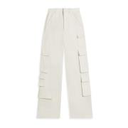 Axel Arigato Cargo Jeans med Olika Fickor Beige, Dam