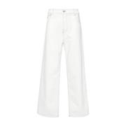 Jacquemus Wide Jeans White, Herr