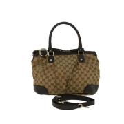 Gucci Vintage Pre-owned Canvas handvskor Beige, Dam