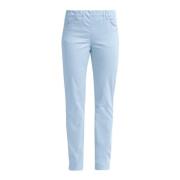 LauRie Slim-fit Trousers Blue, Dam