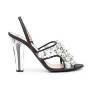 Moschino High Heel Sandals Black, Dam