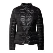 Blauer Nylonjacka Black, Dam