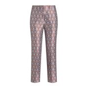 Etro Cropped Trousers Multicolor, Dam