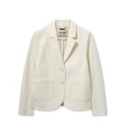 MOS Mosh Charm Blazer Ecru Elegant Stil Beige, Dam