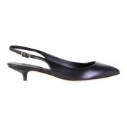 Dolce & Gabbana Décolleté Low Heel Point Shoes Black, Dam
