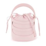 Alexander McQueen Strukturerad Harness-stil Bucket Bag med Pouch Pink,...