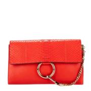 Chloé Pre-owned Pre-owned Laeder kuvertvskor Red, Dam