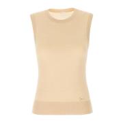 Chloé Sleeveless Tops Beige, Dam