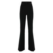 Elisabetta Franchi Wide Trousers Black, Dam