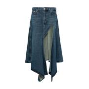 Y/Project Denim Skirts Blue, Dam