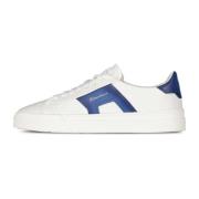 Santoni Double Buckle Sneaker White, Herr