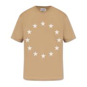 Études Tryckt T-shirt Beige, Herr