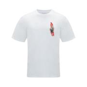 JW Anderson T-shirt med Grafiskt Tryck i Bomull White, Herr