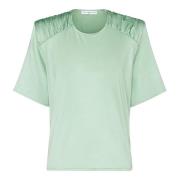 MVP wardrobe Stilren Draperad Axel T-shirt Green, Dam