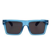 Off White Lawton Geometrisk Oversized Solglasögon Blue, Unisex